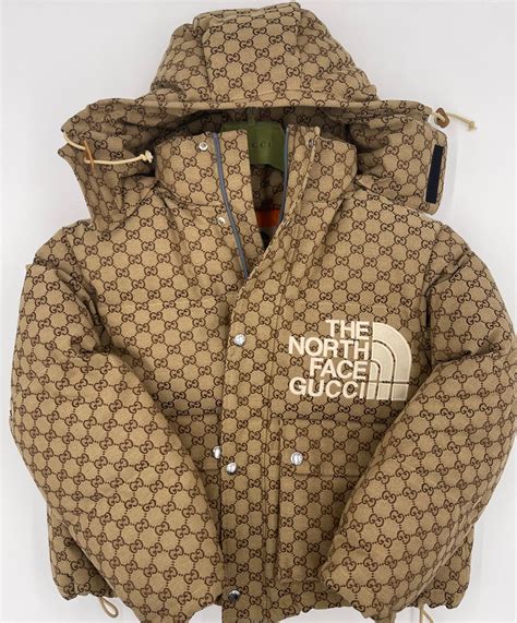 gucci tnf puffer jacket|Gucci short puffer jacket.